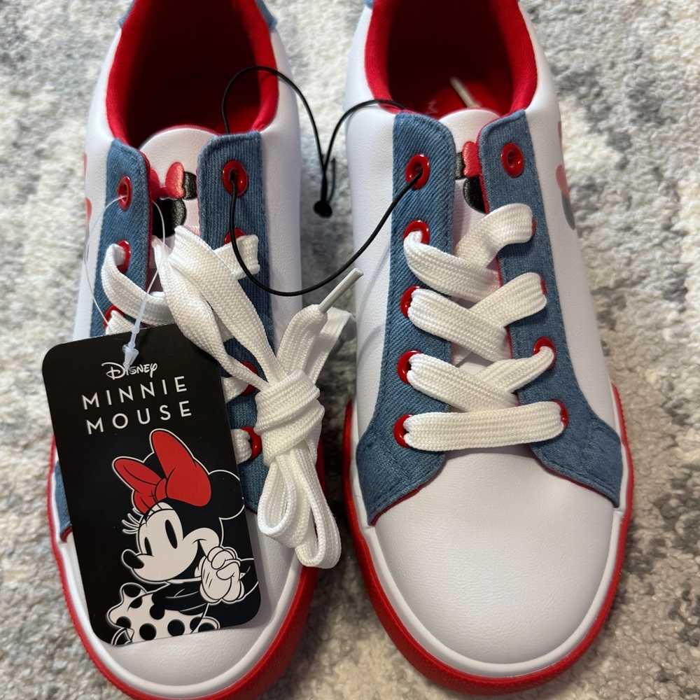 Disney Red and White Mickey Mouse Sneakers